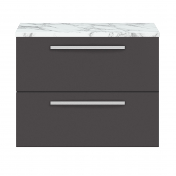 Hudson Reed Quartet 720mm 2-Drawer Wall Hung Vanity Unit with Countertop