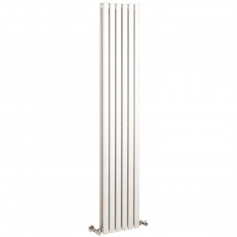 Hudson Reed Revive Double Designer Vertical Radiator 1800mm H x 354mm W - High Gloss White