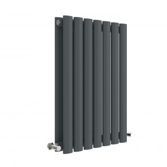 Delphi Ellipse Anthracite Horizontal Designer Radiator