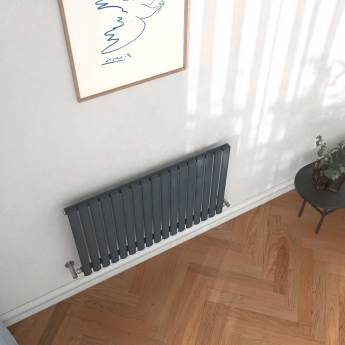 Delphi Ellipse Anthracite Horizontal Designer Radiator