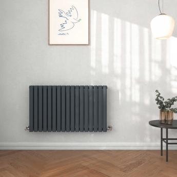 Delphi Ellipse Anthracite Horizontal Designer Radiator