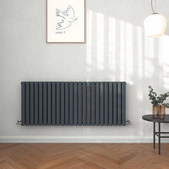 Delphi Ellipse Anthracite Horizontal Designer Radiator