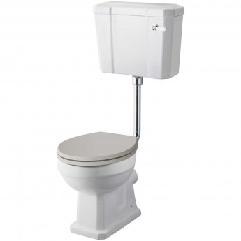 Hudson Reed Richmond Comfort Low Level Close Coupled Pan with Cistern - Excluding Seat