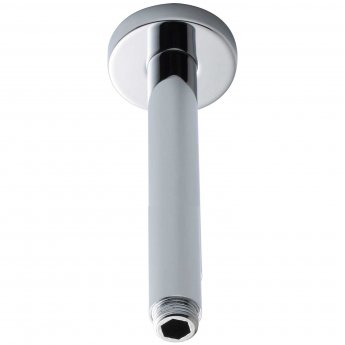 Hudson Reed Round Ceiling-Mounted Arm 310mm Length - Chrome