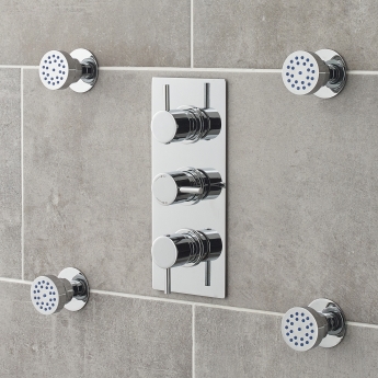 Hudson Reed Round Body Jet 50mm Wide Single - Chrome