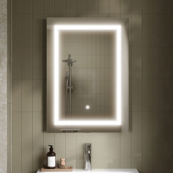 Hudson Reed Bathroom Mirror with Touch Sensor 700mm H x 500mm W