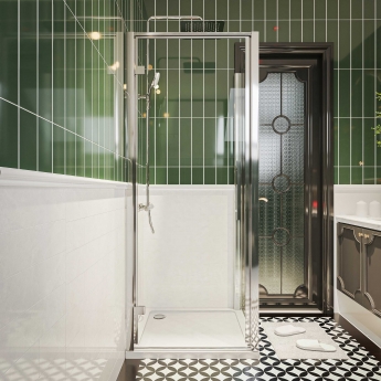 Hudson Reed Slip Resistant Square Shower Tray 900mm x 900mm - White