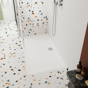 Nuie Pearlstone Rectangular Shower Tray 1700mm x 700mm - White