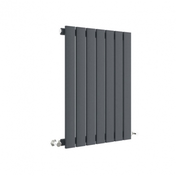 Hudson Reed Sloane Single Designer Horizontal Radiator 600mm H x 412mm W - Anthracite