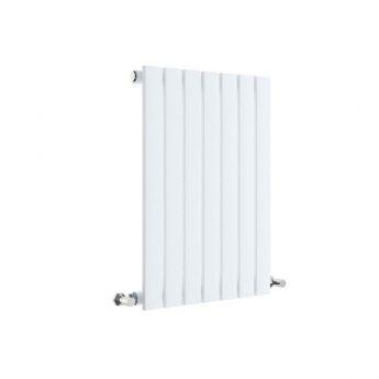 Hudson Reed Sloane Single Designer Horizontal Radiator 600mm H x 412mm W - Satin White