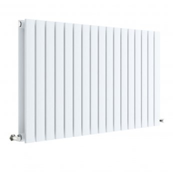 Hudson Reed Sloane Double Designer Horizontal Radiator 600mm H x 992mm W - Satin White