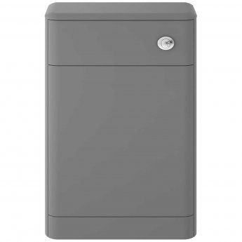 Hudson Reed Solar Back to Wall WC Unit 550mm Wide - Cool Grey