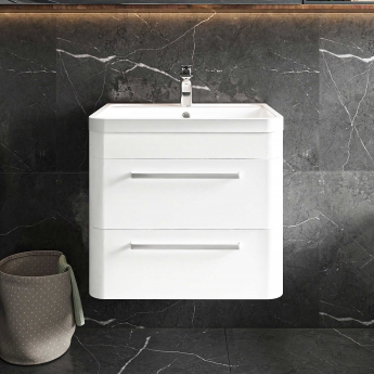 Hudson Reed Solar 600mm 2-Drawer Wall Hung Vanity Unit