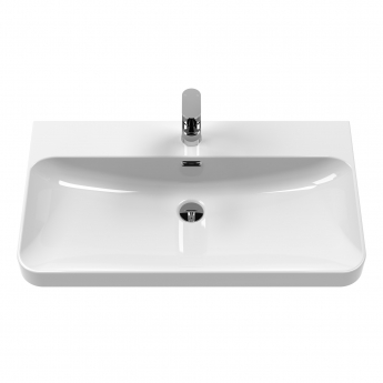 Hudson Reed Solar Wall Hung Vanity Unit with Thin-Edged Basin 800mm Wide - Cool Grey | Product Image