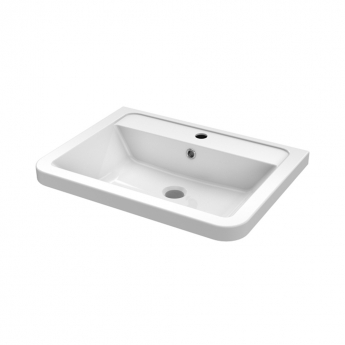 Hudson Reed Solar Floor Standing Vanity Unit with Ceramic Basin 600mm Wide - Indigo Blue