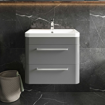 Hudson Reed Solar 600mm 2-Drawer Wall Hung Vanity Unit