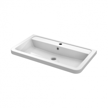 Hudson Reed Solar Floor Standing Vanity Unit with Ceramic Basin 800mm Wide - Indigo Blue