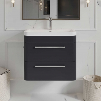 Hudson Reed Solar 600mm 2-Drawer Wall Hung Vanity Unit