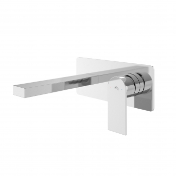 Hudson Reed Sottile Single Lever Basin Mixer Tap Wall Mounted - Chrome