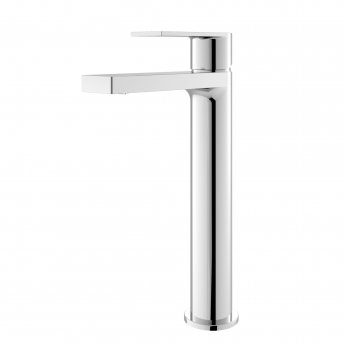 Hudson Reed Sottile Tall Mono Basin Mixer Tap with Waste - Chrome