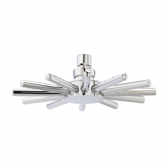 Hudson Reed Tec Dual Concealed Shower Valve with Cloudburst Fixed Head - Chrome