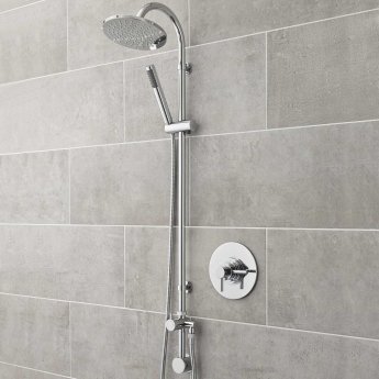 Hudson Reed Tec Dual Concealed Shower Valve Concentric Dual Handle - Chrome