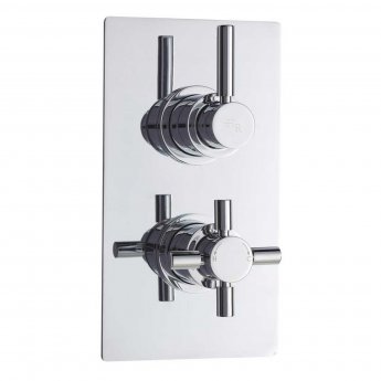 Hudson Reed Tec Pura Concealed Shower Mixer with Fixed Head - Chrome