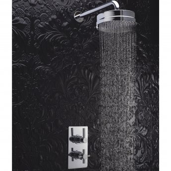 Hudson Reed Tec Pura Concealed Shower Valve Dual Handle - Chrome