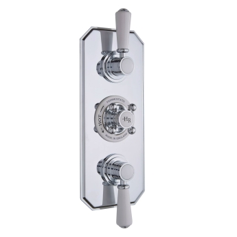 Hudson Reed Topaz Triple Concealed Shower Valve with Diverter - Chrome | Product Image