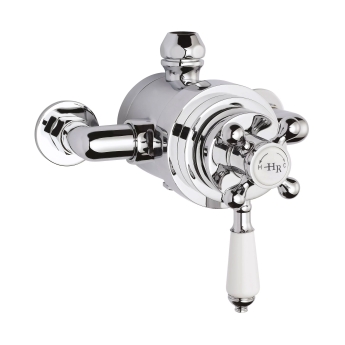 Hudson Reed Topaz Exposed Shower Valve Dual Handle - Chrome | Product Image