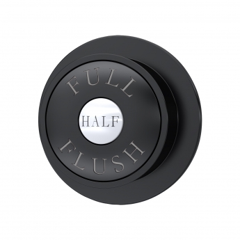 Hudson Reed Traditional Dual Flush Push Button - Black (Optional) | Product Image