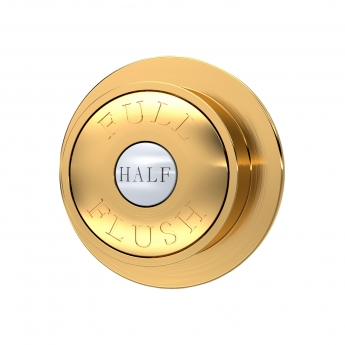 Hudson Reed Traditional Dual Flush Push Button - Brushed Brass (Optional) | Product Image