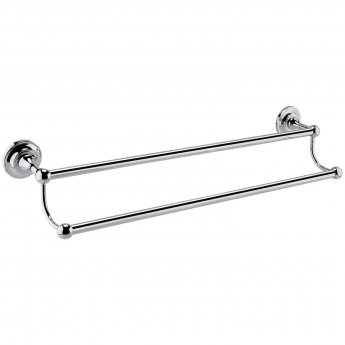 Hudson Reed Traditional Double Towel Rail - Chrome