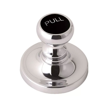 Hudson Reed Traditional Basin Pull Up Waste - Chrome/Black | Product Image