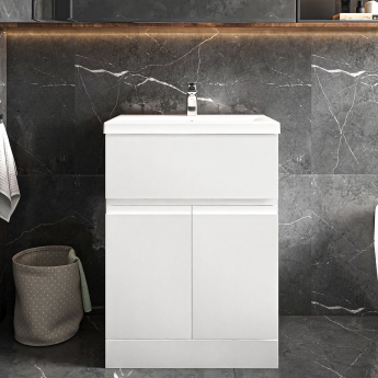 Hudson Reed Urban 600mm 2-Door 1-Drawer Floor Standing Vanity Unit