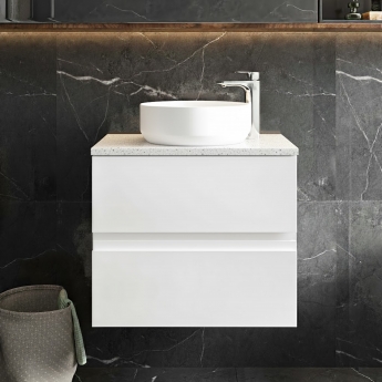 Hudson Reed Urban 600mm 2-Drawer Wall Hung Vanity Unit with Countertop