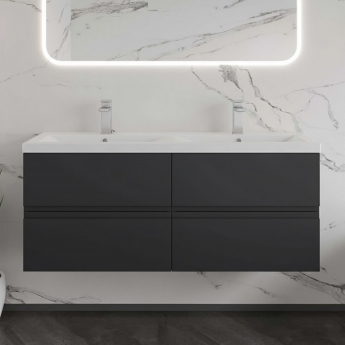 Hudson Reed Urban Twin 1200mm 4-Drawer Wall Hung Vanity Unit