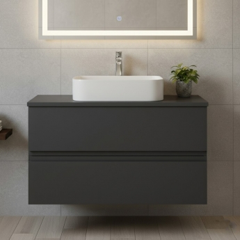 Hudson Reed Urban 800mm 2-Drawer Wall Hung Vanity Unit with Countertop