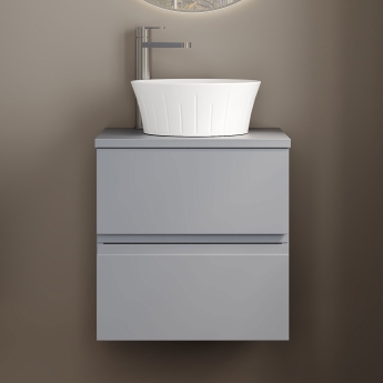 Hudson Reed Urban 500mm 2-Drawer Wall Hung Vanity Unit with Countertop | Product Image