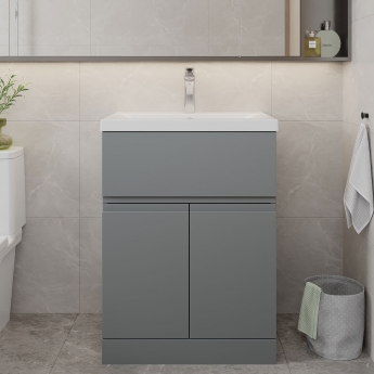 Hudson Reed Urban 600mm 2-Door 1-Drawer Floor Standing Vanity Unit