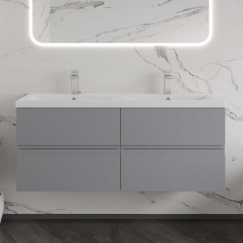 Hudson Reed Urban Twin 1200mm 4-Drawer Wall Hung Vanity Unit