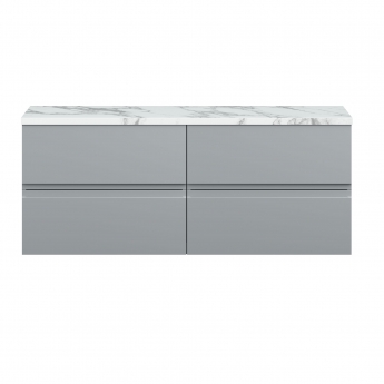 Hudson Reed Urban Twin 1200mm 4-Drawer Wall Hung Vanity Unit with Countertop