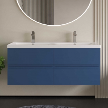 Hudson Reed Urban Twin 1200mm 4-Drawer Wall Hung Vanity Unit