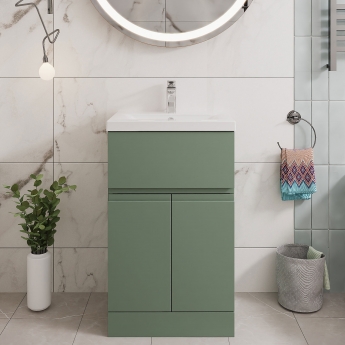 Hudson Reed Urban 500mm 2-Door 1-Drawer Floor Standing Vanity Unit