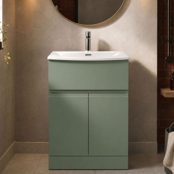 Hudson Reed Urban 600mm 2-Door 1-Drawer Floor Standing Vanity Unit | Product Image
