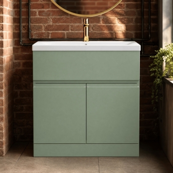 Hudson Reed Urban 800mm 2-Door 1-Drawer Floor Standing Vanity Unit | Product Image