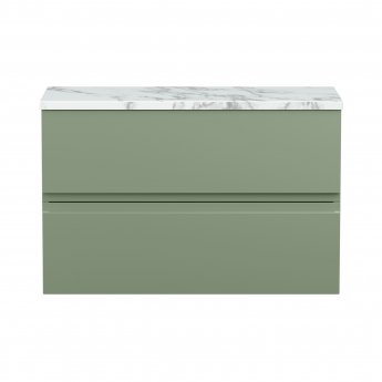Hudson Reed Urban 800mm 2-Drawer Wall Hung Vanity Unit with Countertop