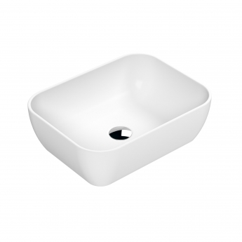 Nuie Vessels Square Sit-On Countertop Basin 455mm Wide - Matt White
