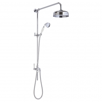 Hudson Reed Victorian Exposed Shower Valve with Rigid Riser Kit - Chrome