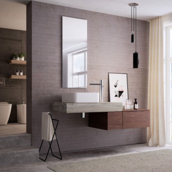 Ideal Standard Bathroom Mirror with Ambient Light and Anti-Steam 1000mm H x 400mm W